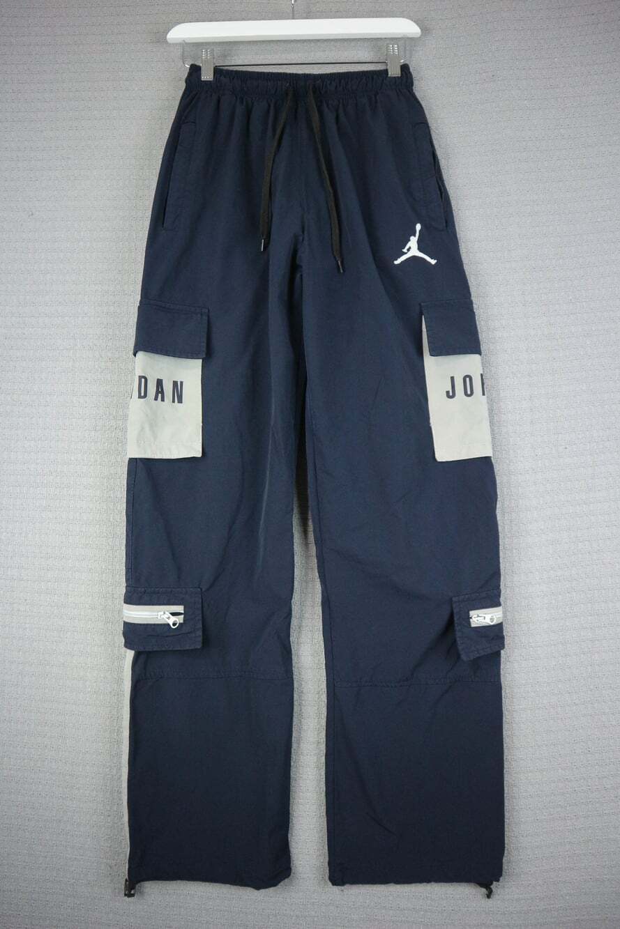 Nike Jordan Flight Engineered Utility Cargo Track Pants Navy Blue Youth Medium